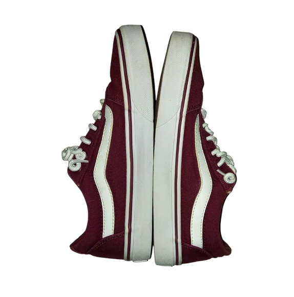 Vans Ward Burgandy Canvas Lace-Up Sneaker - Picture 7 of 9